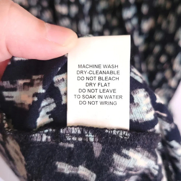 LABEL RITU KUMAR Maxi Dress Sleeveless Size 2 V Neck Black Blue - Picture 6 of 7